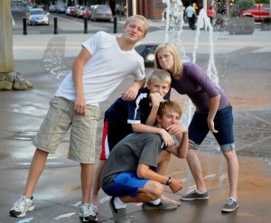 20120806 Spokane Downtown--Nathan, Joe, Richard, Celeste